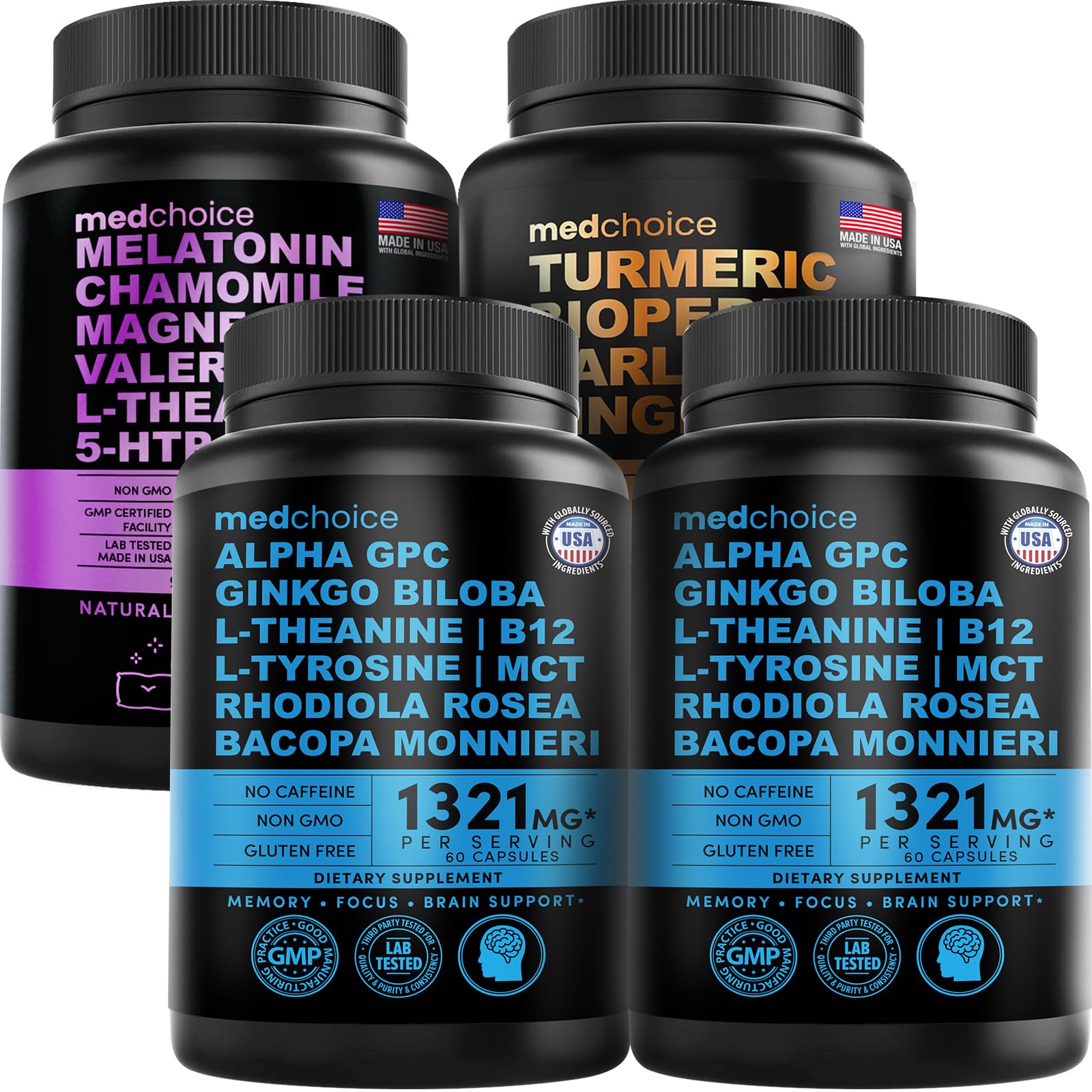 Amazon.com: MEDCHOICE Sleep Melatonin (90ct), Turmeric & Ginger